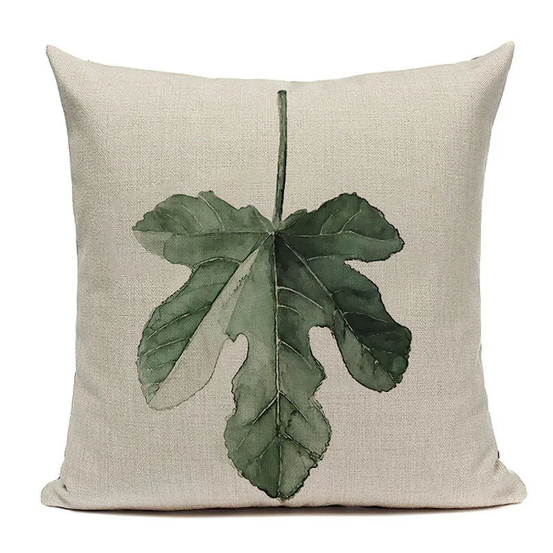 Leaf Hugging Pillow Case Sofa Cushion Napping Pillow Lumbar Cushion Cover Pillow Case Seat Pillow Cover