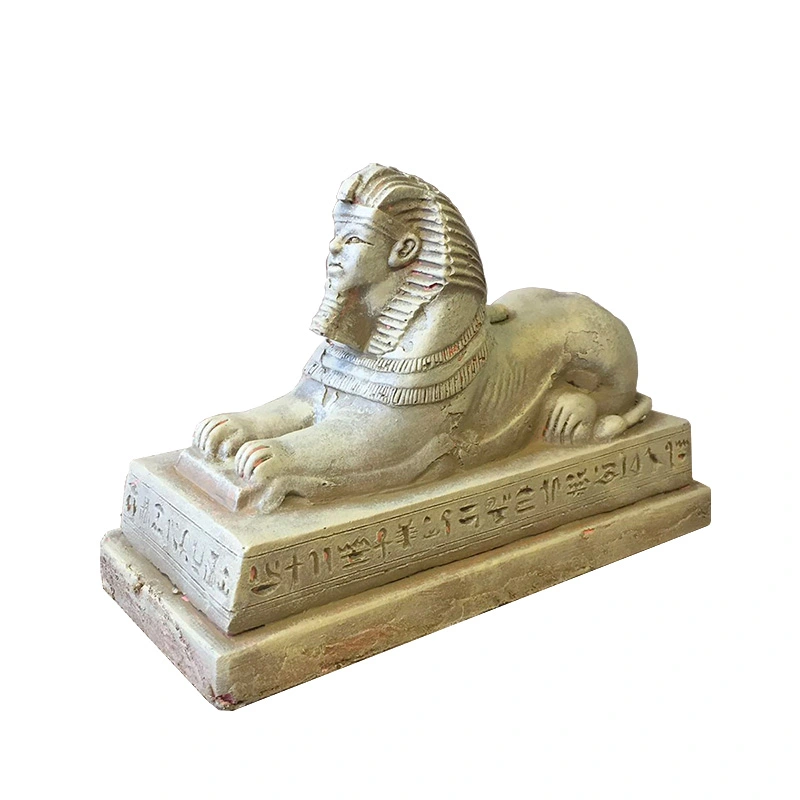 Egyptian Sphinx Tutankhamun Art Sculpture Figurine Egypt Sphinx Statue Resin