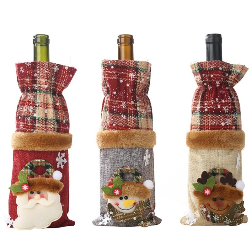 Burlap Wine Bottle Set Red Wine Champagne Bottle