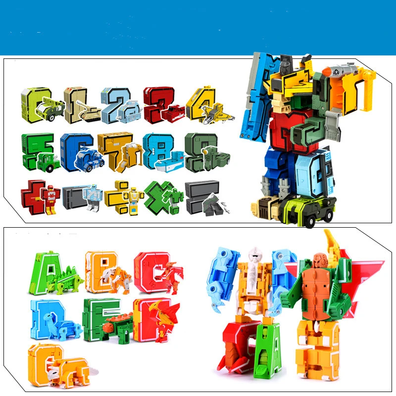 Toy Letters Full Set 4 In One Body 5 Robot 6 Boy Puzzle