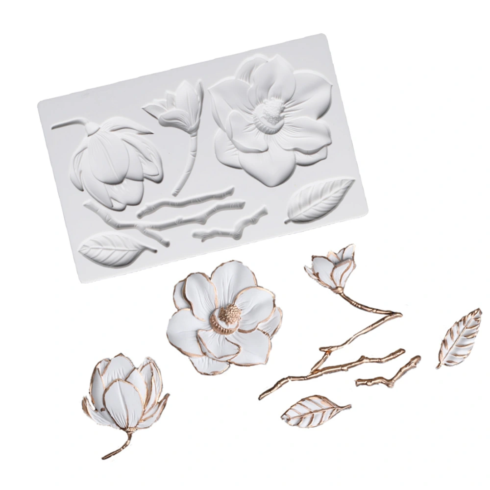 Camellia Peony Rose Magnolia Cherry Blossom Silicone Mold Fondant Cake