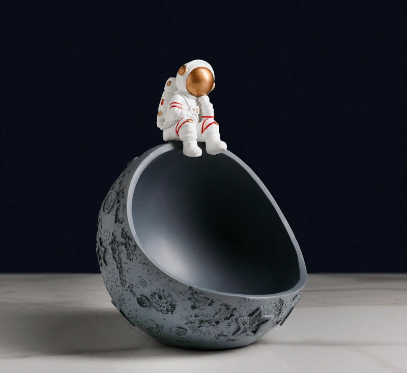 Storage Decoration Snack Bowl Astronaut Dried Fruit Tray