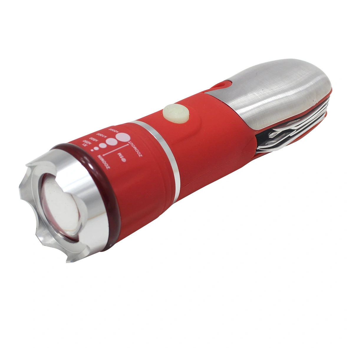 Outdoor Camping Led Flashlight Multi-function Safe Escape Hammer