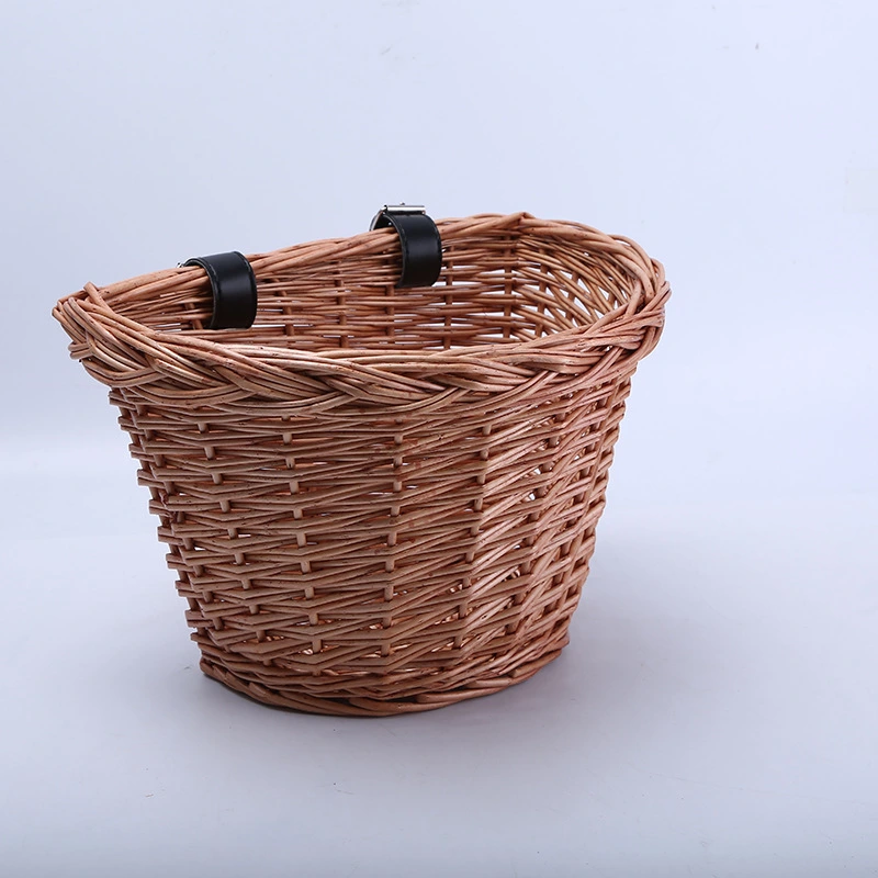 Cart Frame Wicker Woven Basket Shopping Bike