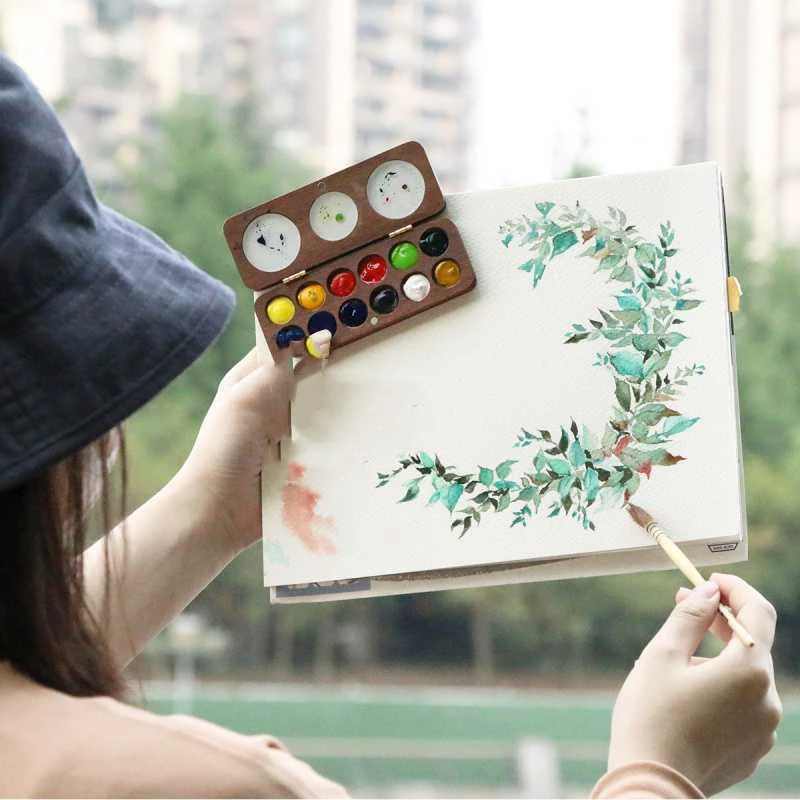 Wind Watercolor Travel Portable Mini Paint Box