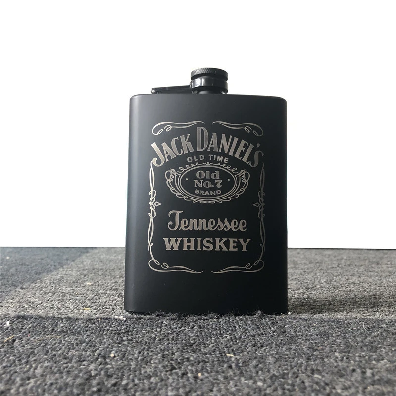 Hot Sale Stainless Steel Hip Flask Black Spray Paint Hip Flask