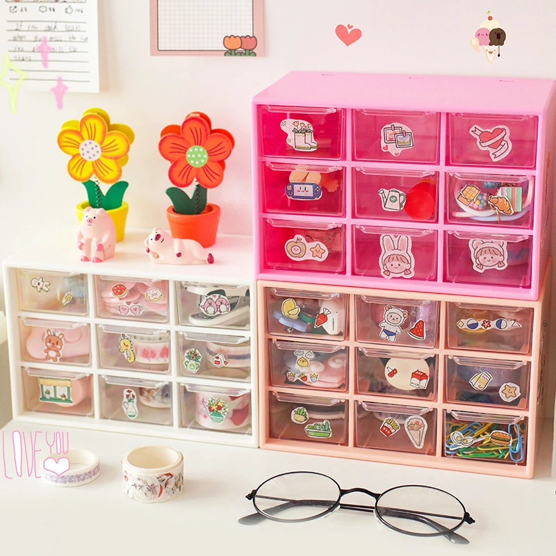 Bedroom Jiugongge Stationery And Jewelry Storage And Organizing Box