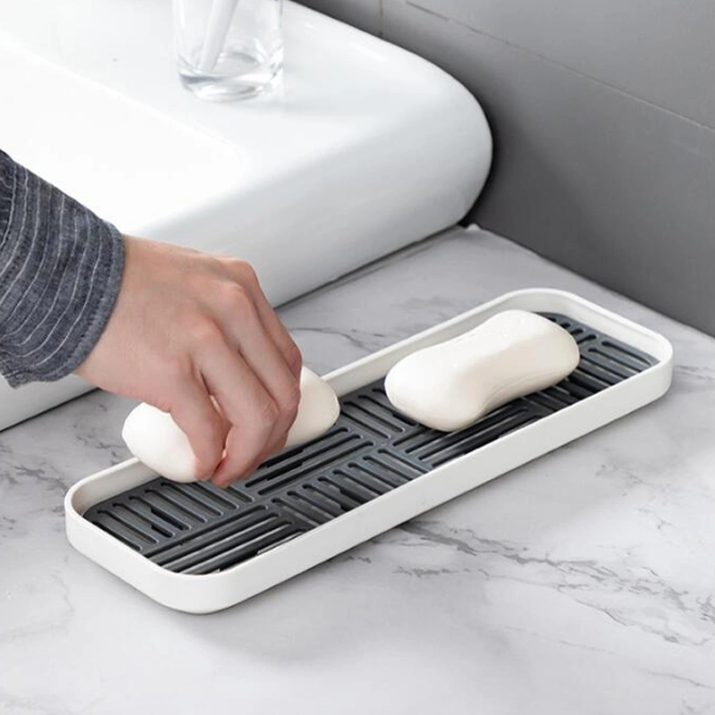 Creative Rectangular Tea Kitchen Sink Double Drain Tray