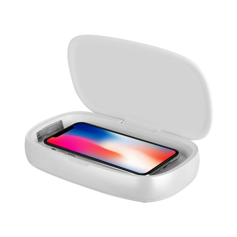 Wireless charger disinfection box