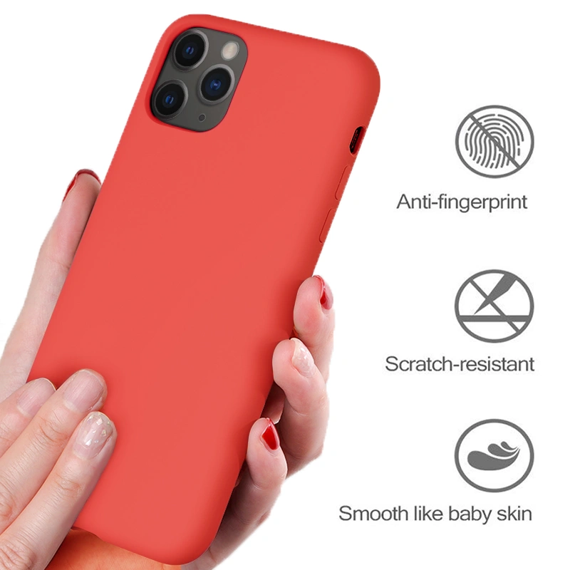 Mobile Phone Case Luxury Original Liquid Silicone Soft Cover