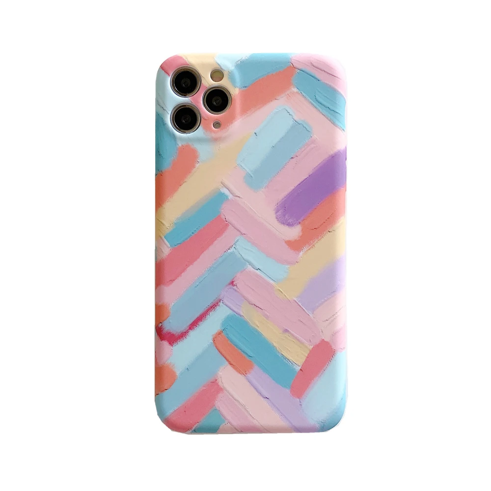 Color Stripe Mobile Phone Case, Soft Mini Liquid