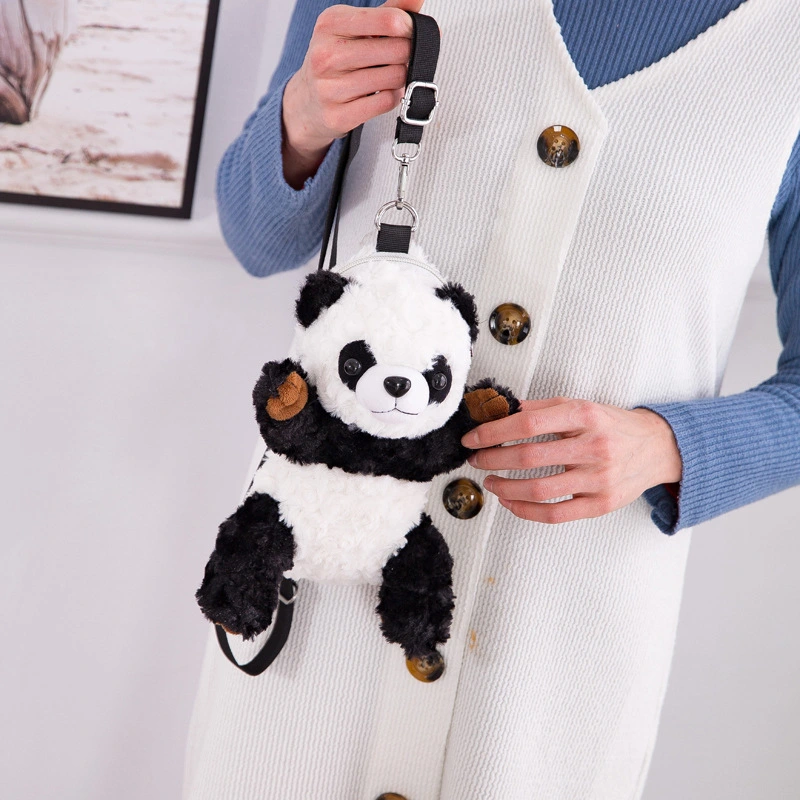 ins wild panda shoulder bag