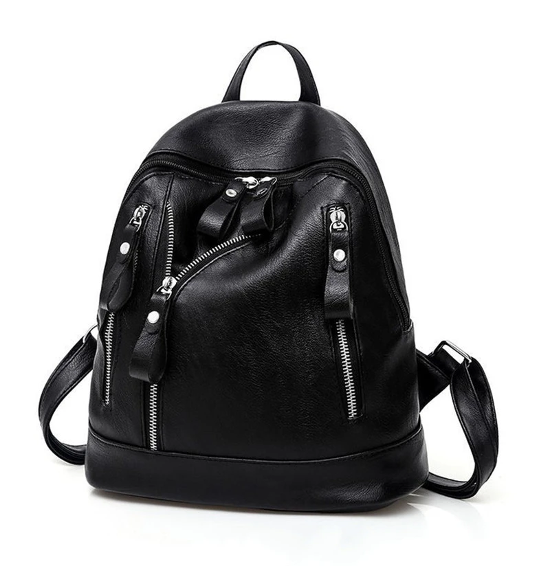 Leisure Backpack Trend PU Outdoor Diagonal Bag Locomotive Bag