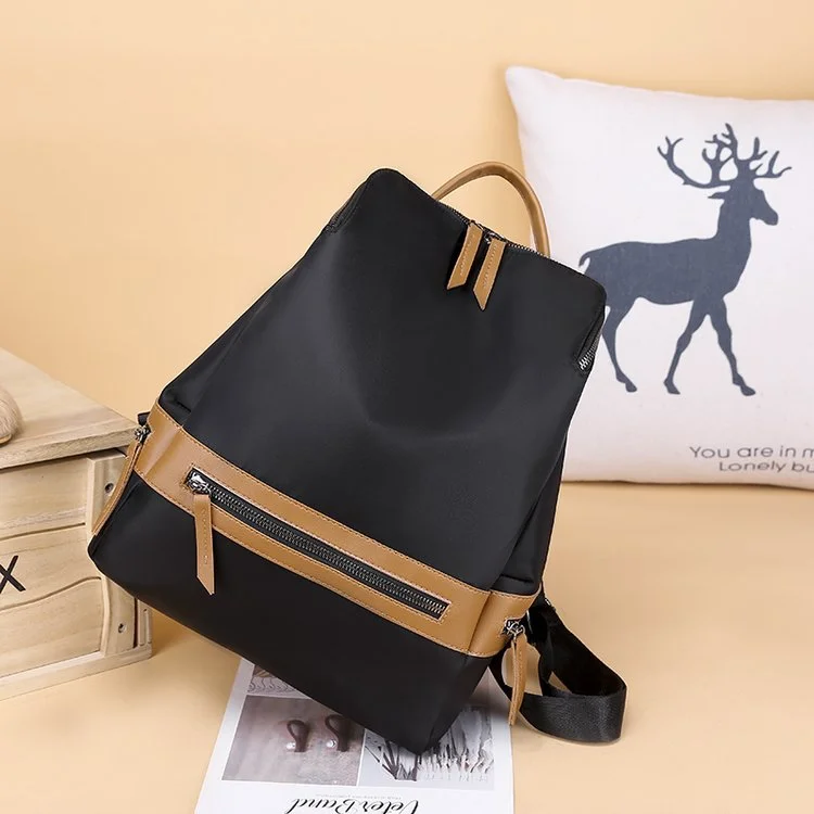 Korean Style Trendy All-Match Nylon Bag Fashion Lady Travel Backpack