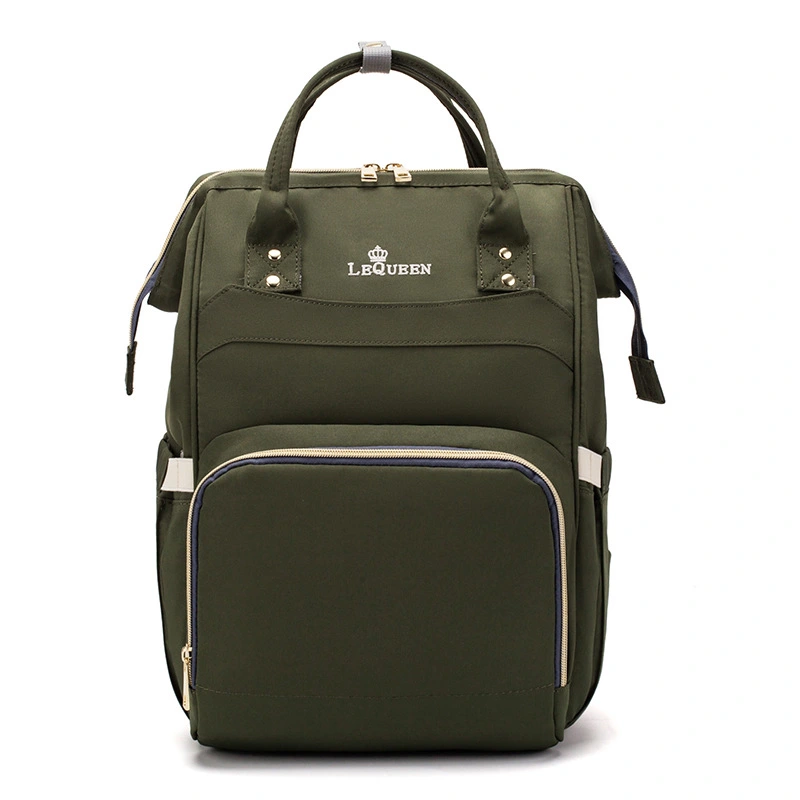 LEQUEEN Multifunctional Mummy Bag Double Shoulder Large Capacity