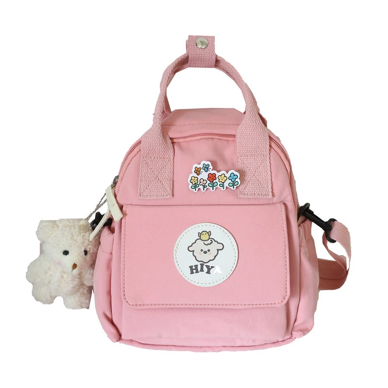 Small Fresh Art Canvas Label Art Small School Bag