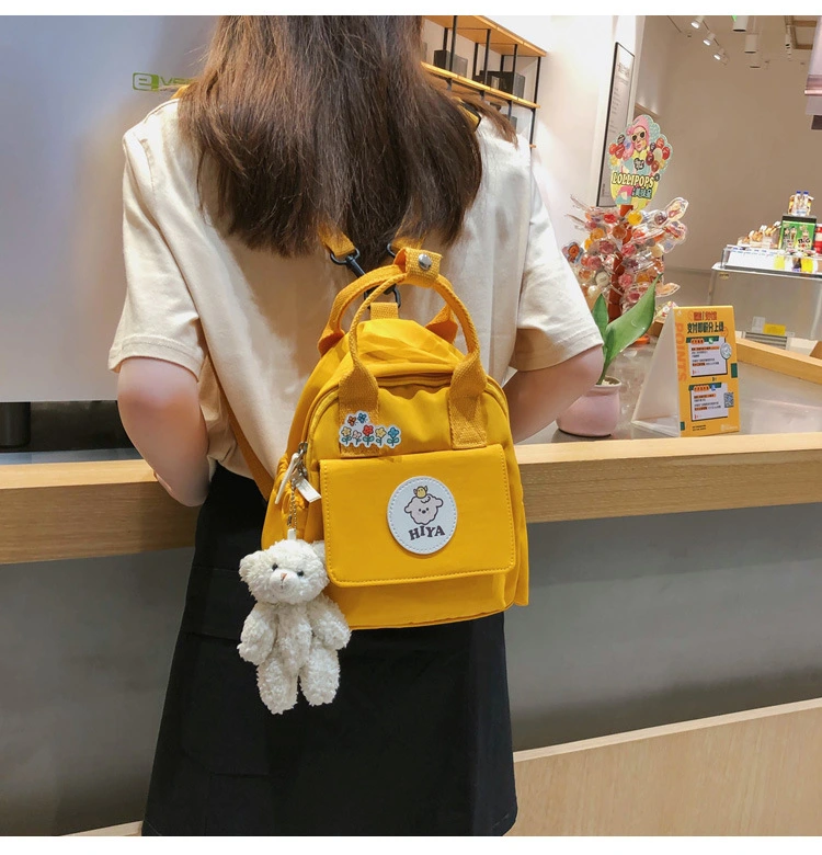 Small Fresh Art Canvas Label Art Small School Bag