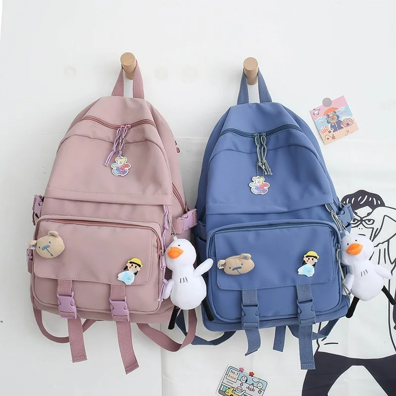 Harajuku Ulzzang High School Student Large-Capacity Backpack Female Casual College Style Trendy Backpack