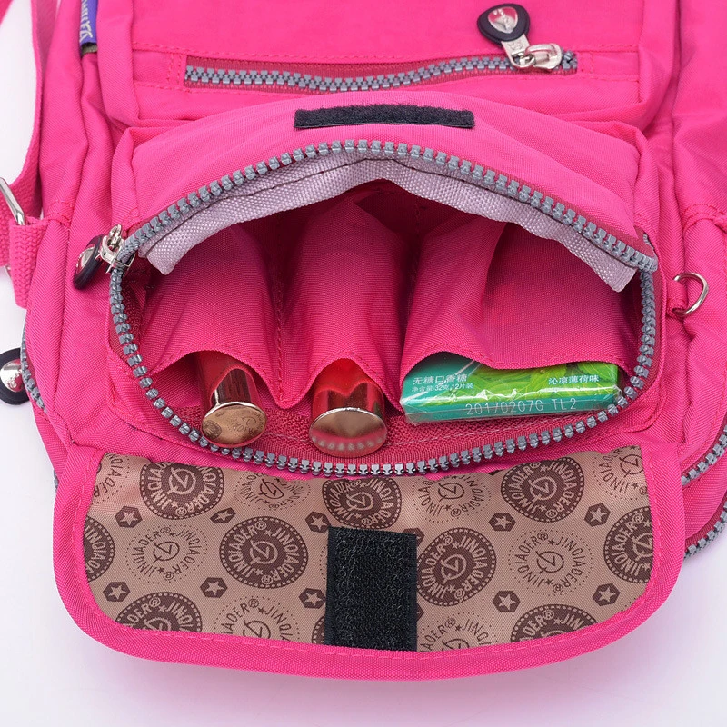 Lightweight Waterproof Nylon Small Bag Women Large Capacity Multi-pocket Single Shoulder