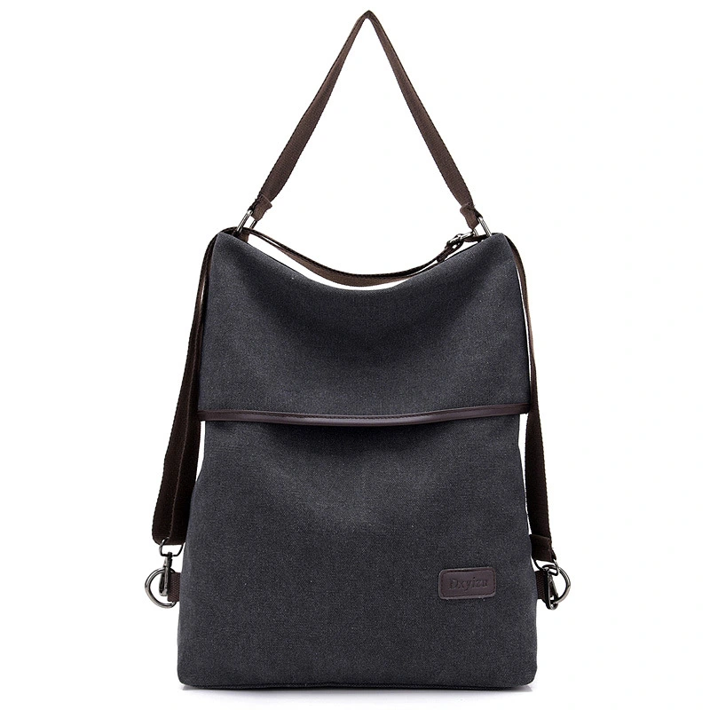 Canvas Bag Korean Leisure Student Backpack Female Multifunctional Fashion Shoulder Bag Large Capacity Backpack