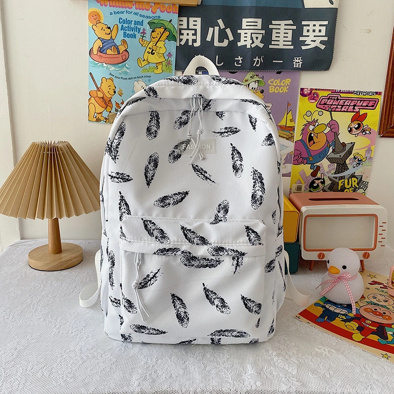 Schoolbag Female Cool Backpack Harajuku Old-fashioned Large-capacity Nylon Backpack Female
