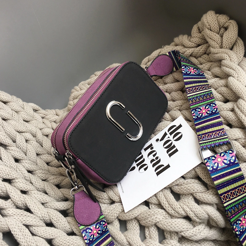 Wide Shoulder Strap One-shoulder Messenger Handbag Retro Matte