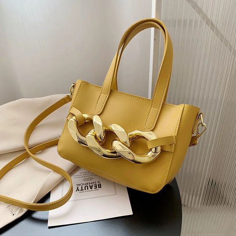 Fashion Trend One Shoulder Chain Female PU Leather Bag