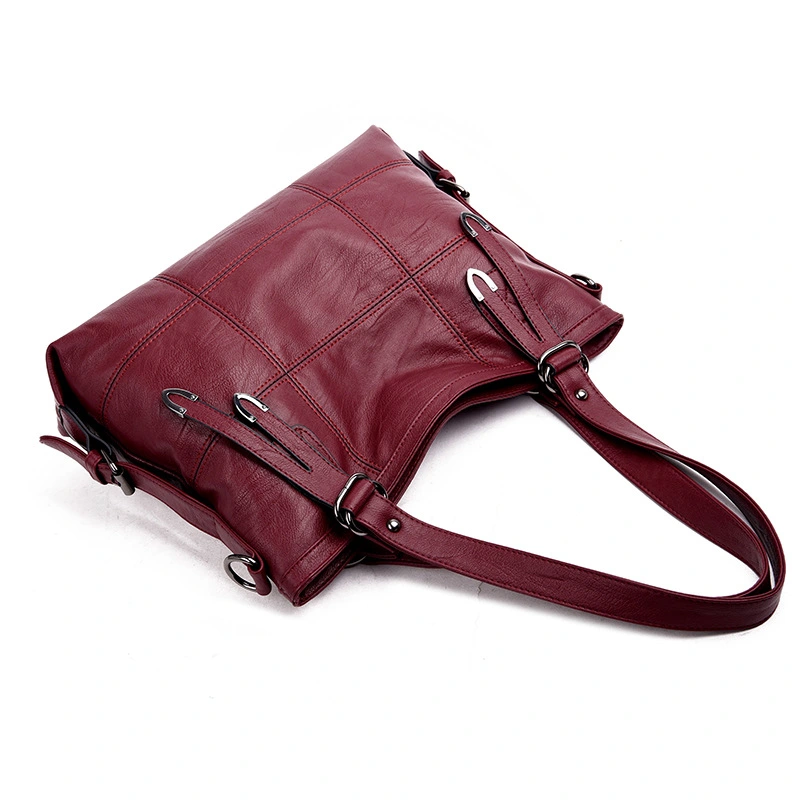 Women's shoulder bag solid color handbag