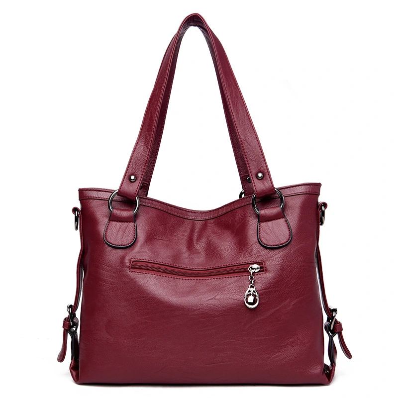 Women's shoulder bag solid color handbag