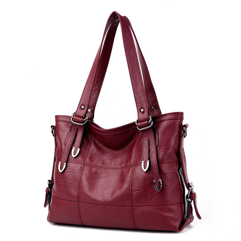 Women's shoulder bag solid color handbag