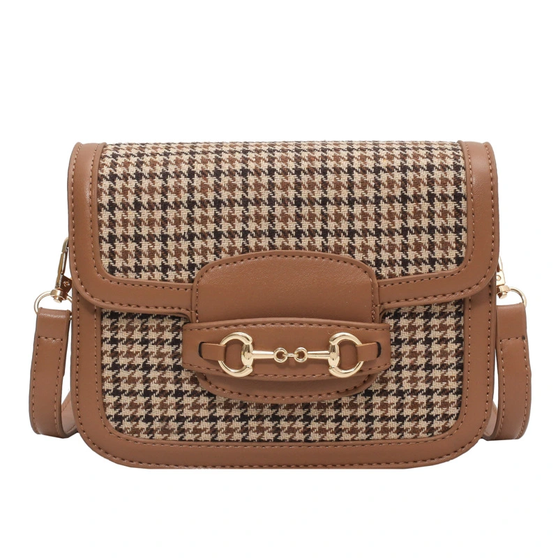 Crossbody Shoulder Bag Fashion Retro Houndstooth