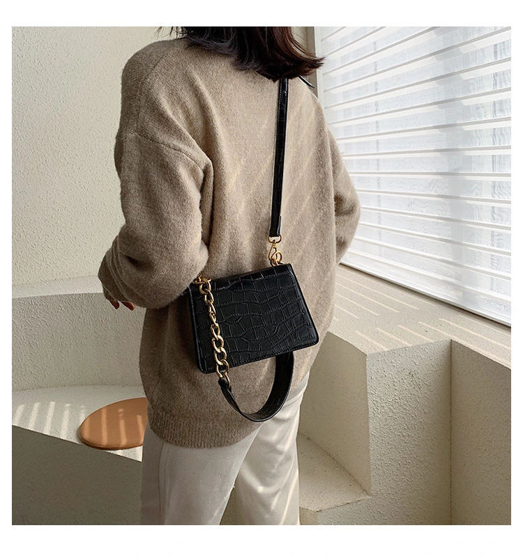 Stone pattern all-match crossbody bag