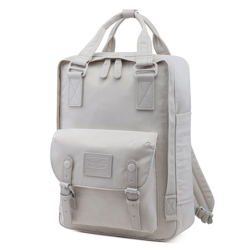 Pure color men's and women's backpack