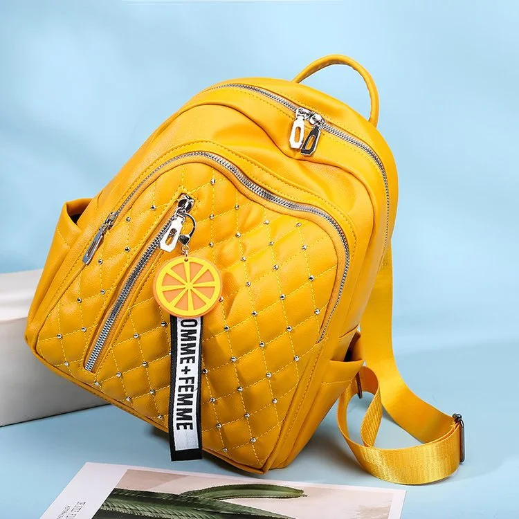 Lingge embroidery thread student schoolbag