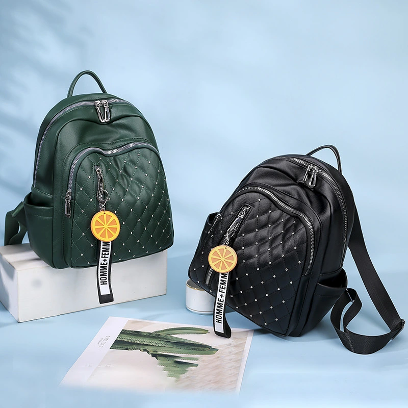 Lingge embroidery thread student schoolbag