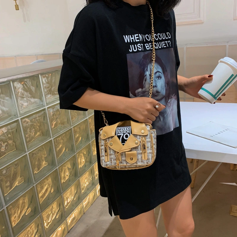 Clothes shape bag chain messenger bag