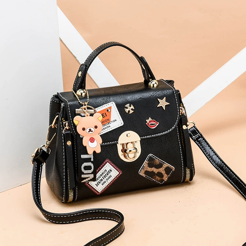 Fashion one-shoulder color matching bag