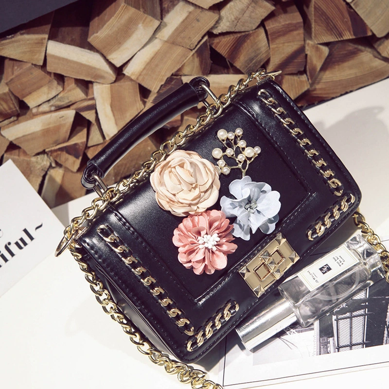 Three Dimensional Flower Bag Single Shoulder Cross Carry Bag