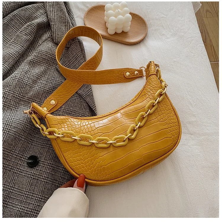 French Niche Fashion Pattern One-shoulder Messenger Western Style Dumpling Bag