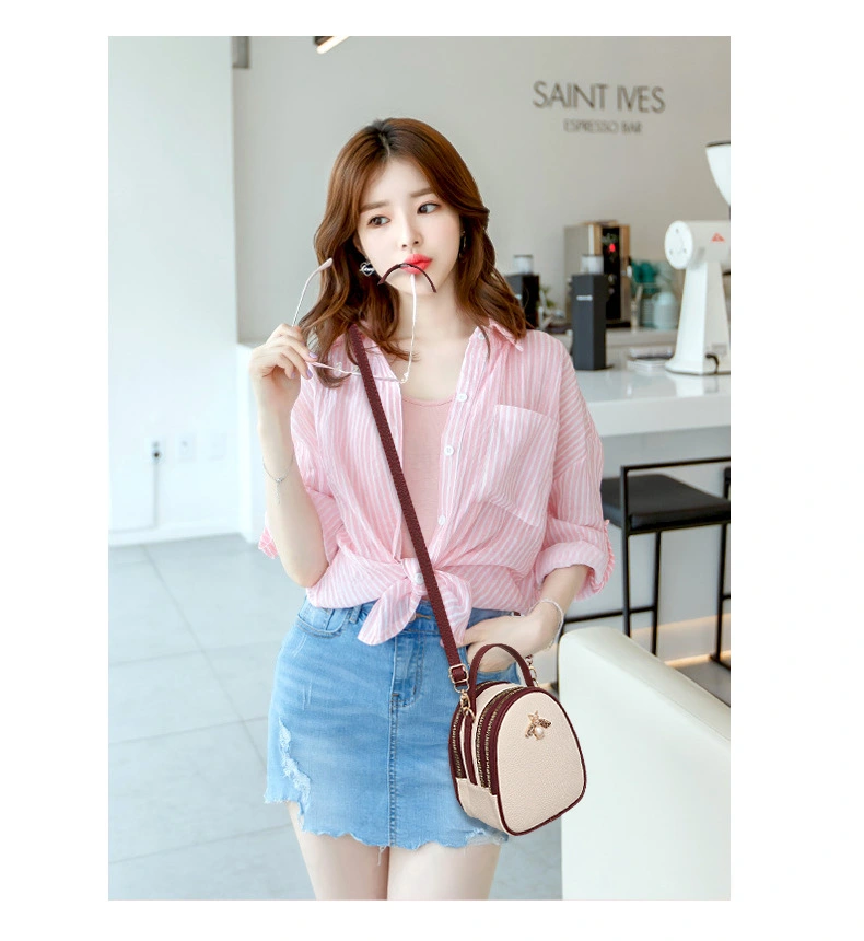 Fashion one-shoulder diagonal elliptical small bag