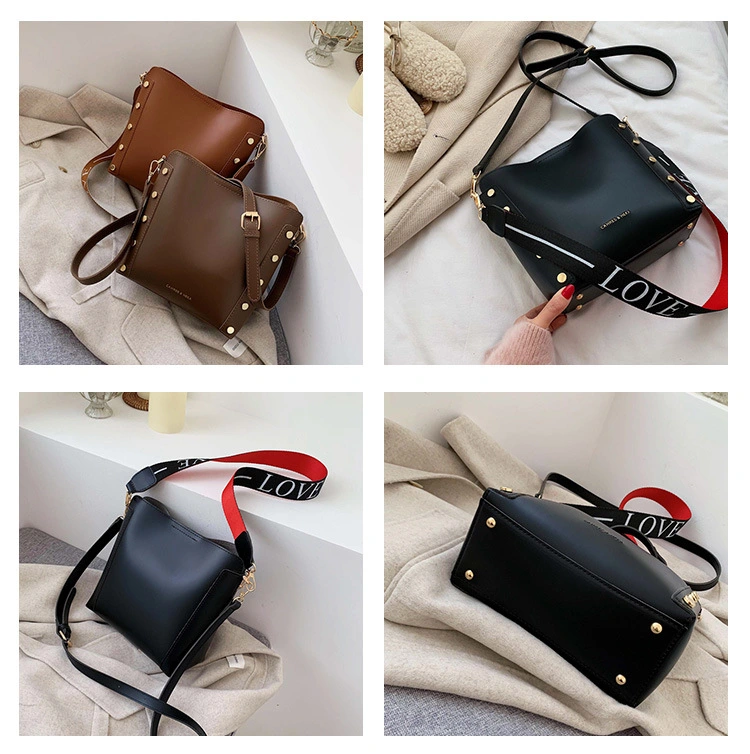 Wide shoulder strap one-shoulder messenger bag