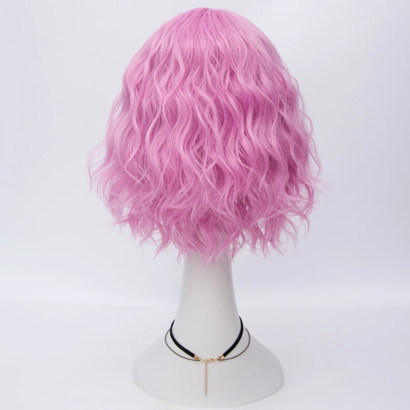 Color Short Curly Corn Hot Cosplay Wig