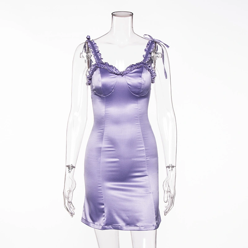 New Sexy High Waist Halter Strap Dress Women