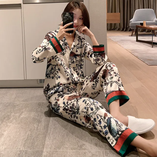 Long sleeve Satin Pajamas