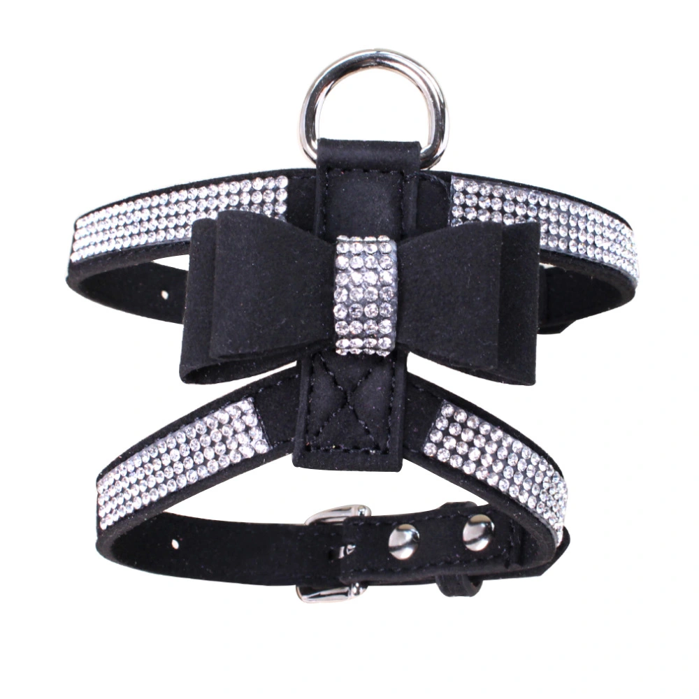 Shiny Rhinestone Anti-strike-off Pet Chest Strap Leash