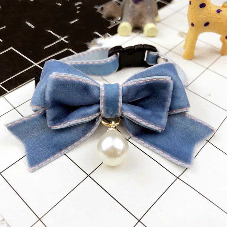 Pearl Bow Collar For Cats And Dogs