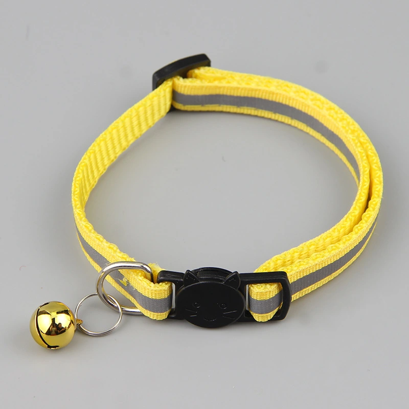 Color Reflective Cat Head Safety Buckle Collar