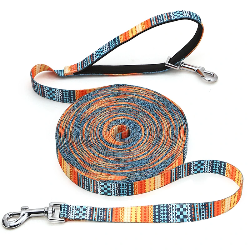 Large, Medium And Small Dog Lengthened Pet Traction Rope 15 Meters Free Training Dog Custom Printing Competition-Level Training Rope