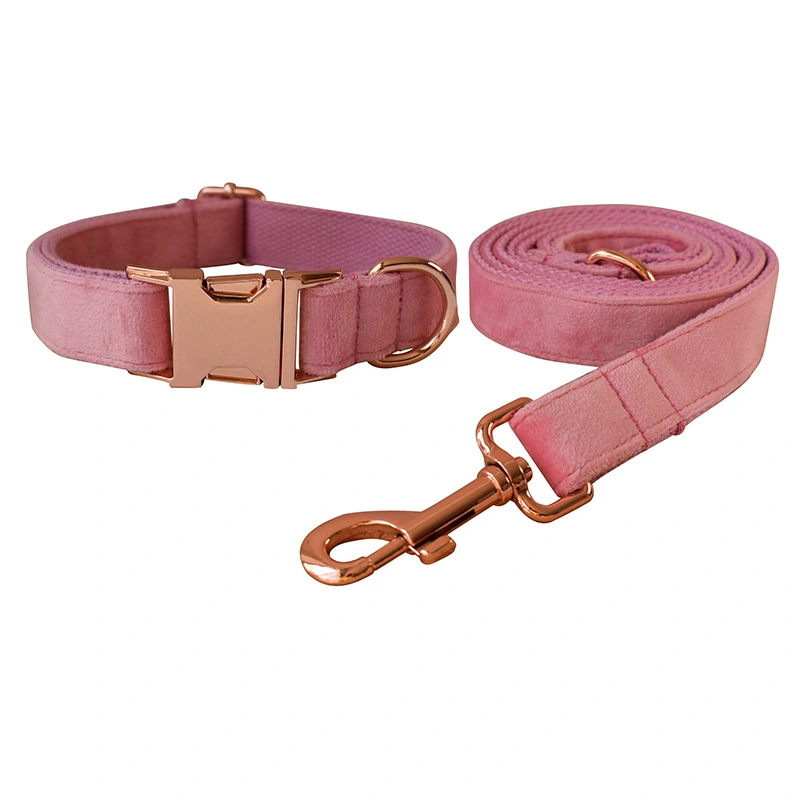 Velvet Dog Collar Double Layer Microfiber