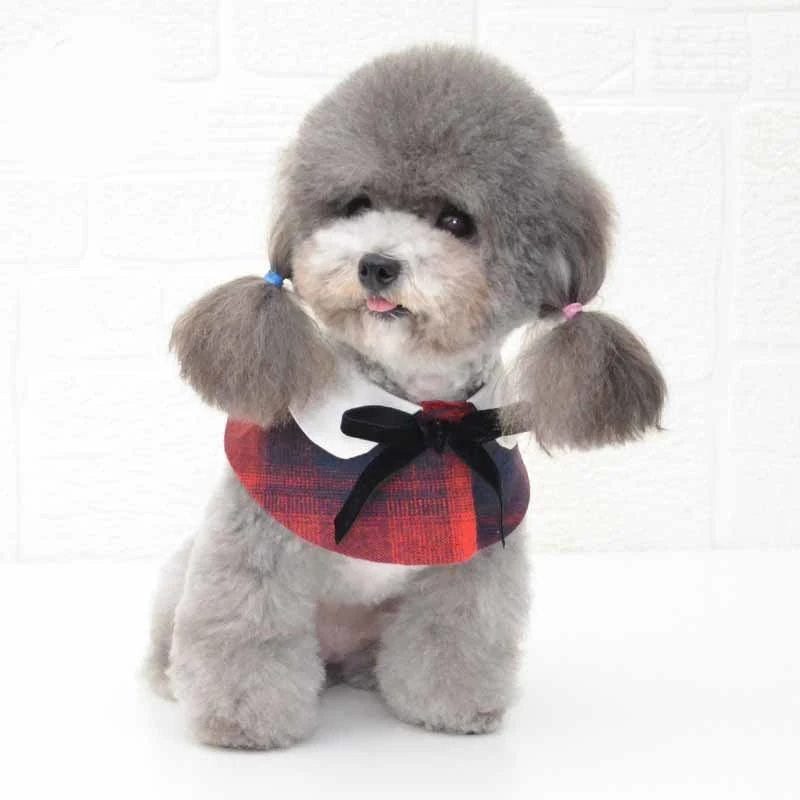 Fashion Simple Pet Shawl Bow Tie Bib